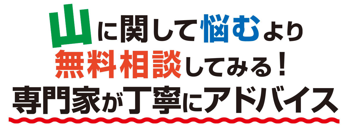山に関して悩むより無料相談してみる！専門家が丁寧にアドバイス